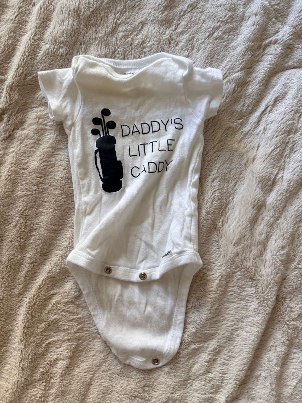 Gerber Organic Cotton Daddy's Little Caddy Bodysuit 0-3 Months